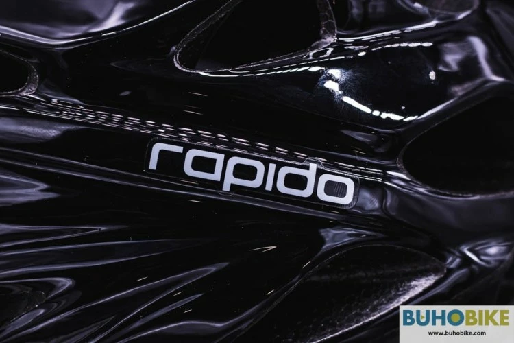 CASCO BICICLETA KASK RAPIDO NEG-NEG ORIGINAL - Imagen 2